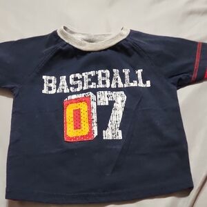 Kids Navy Baseball Graphic Tee